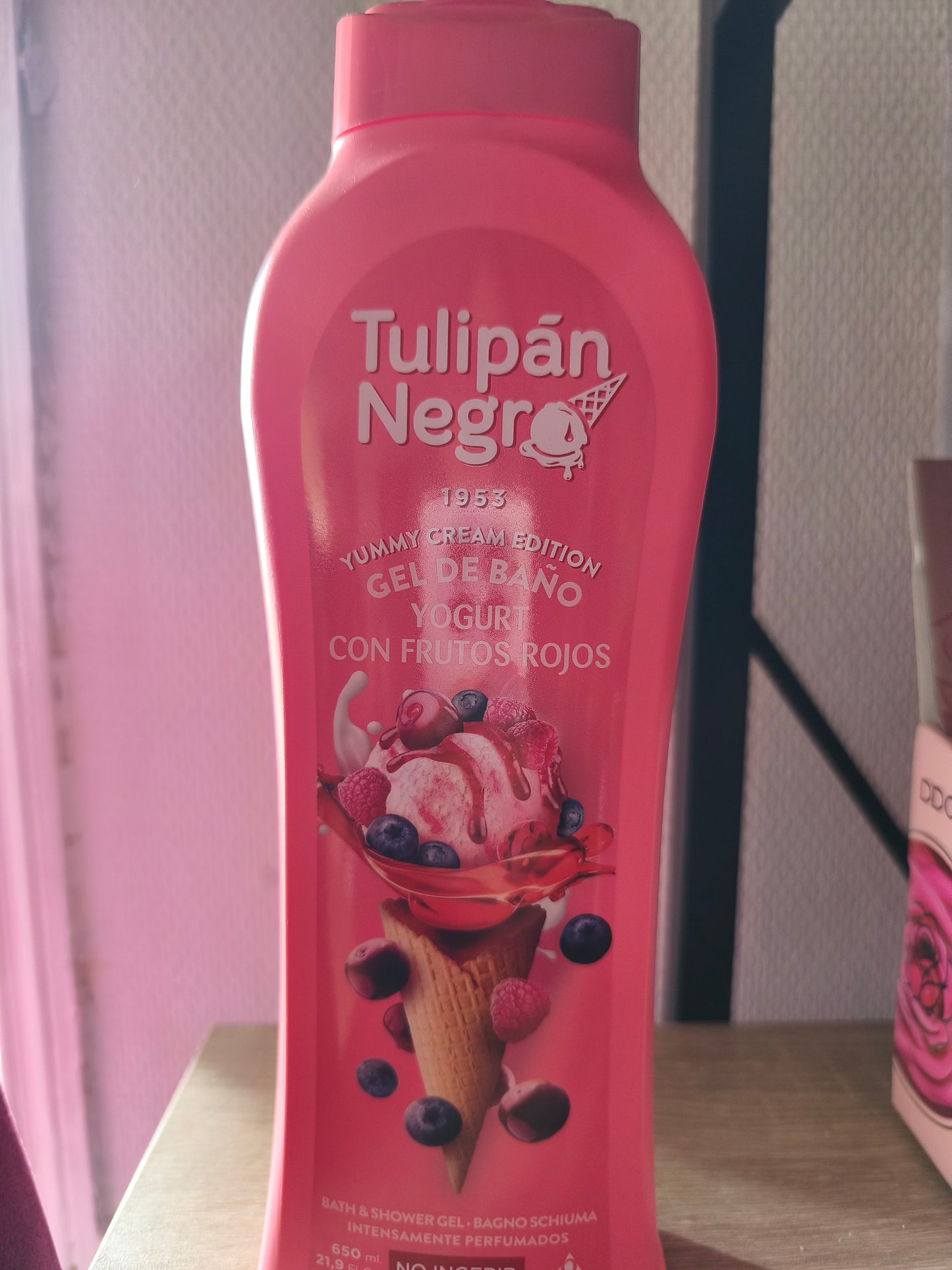 Gel douche yaourt aux fruits rouges