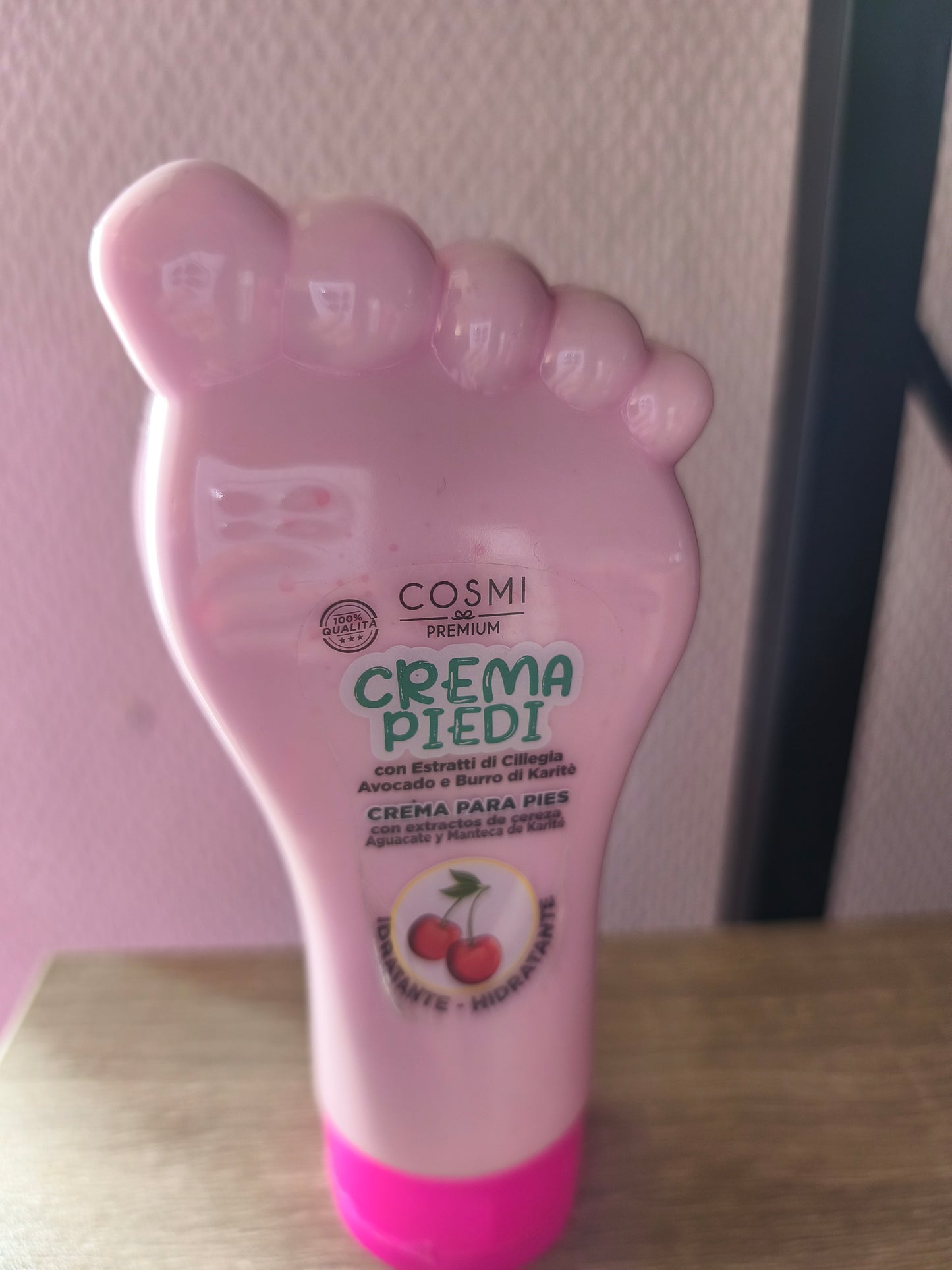Crème pour les pieds cerise
